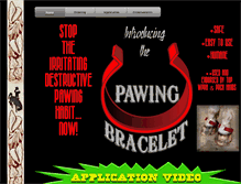 Tablet Screenshot of pawingbracelet.com